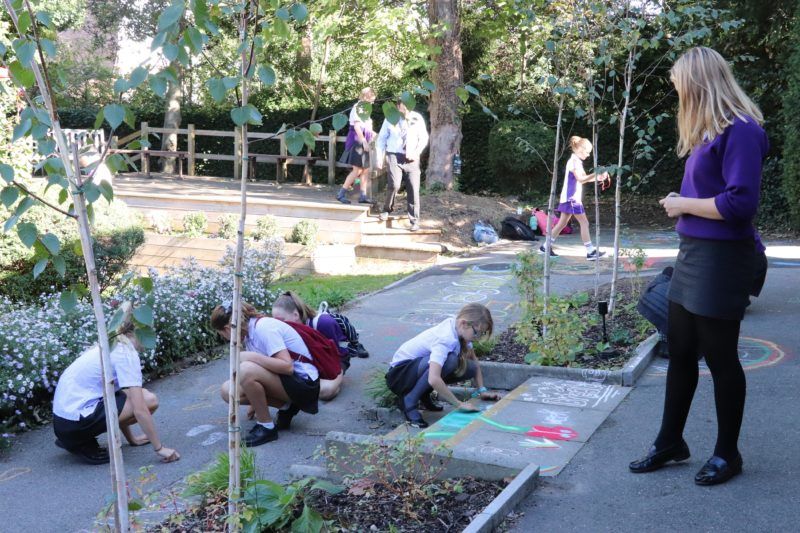 Eco Art Workshops - Carbon (chalk) footprints!