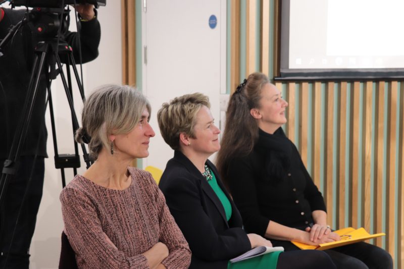 From left, Rebecca Hilsenrath, Dido Harding and Camilla Berens.