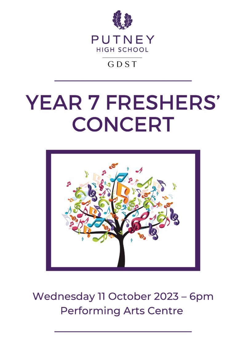 Everyone is welcome to join us for our Year 7 Fresher's Concert in the PAC on Wednesday 11 October at 6pm.